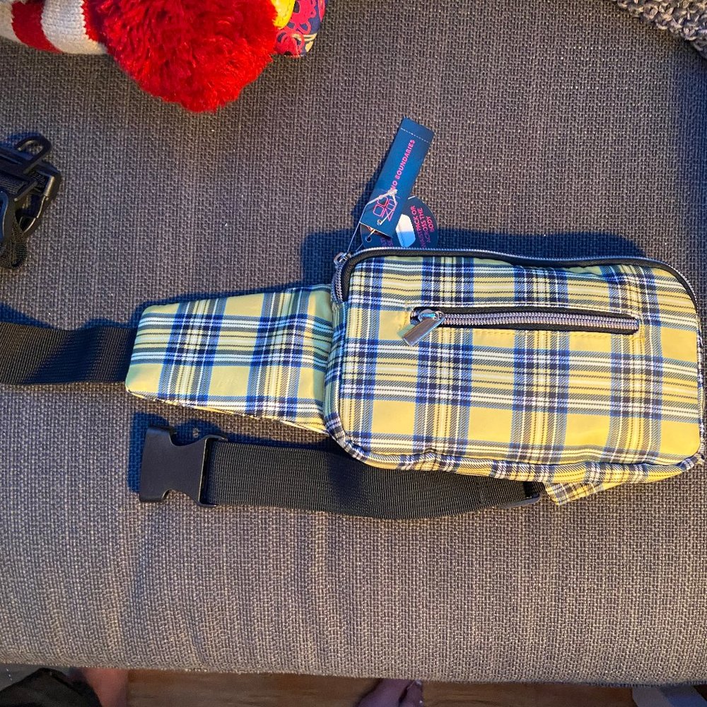 Yellow Plaid Fanny Pack